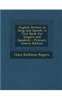 English Diction in Song and Speech