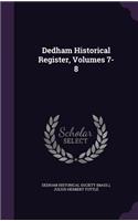 Dedham Historical Register, Volumes 7-8