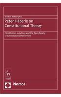 Peter Häberle on Constitutional Theory