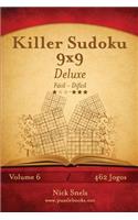 Killer Sudoku 9x9 Deluxe - Fácil ao Difícil - Volume 6 - 462 Jogos: (6 Killer Sudoku)