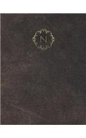Monogram "N" Grid Sketchbook: (14 Monogram Aged 150 Grid-Sketch)