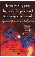 Monomers, Oligomers, Polymers, Composites, & Nanocomposites Research