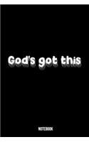 God's got this journal gift for family and friends 120 pages, 6*9 inch, matte finish