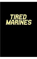 Tired Marine: Hangman Puzzles - Mini Game - Clever Kids - 110 Lined pages - 6 x 9 in - 15.24 x 22.86 cm - Single Player - Funny Great Gift