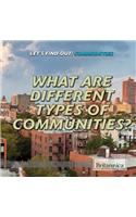 What Are Different Types of Communities?