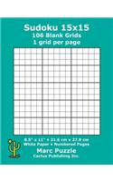 Sudoku 15x15 - 106 Blank Grids