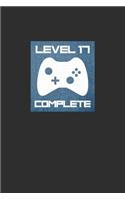 Level 17 Complete: Personal Planner 24 month 100 page 6 x 9 Dated Calendar Notebook For 2020-2021 Academic Year. Funny Gaming Birthday gift idea for a gamer