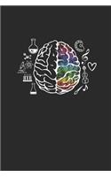 Brain Of Scientist: Graph Paper Notebook (6" x 9" - 120 pages) Science Themed Notebook for Gift / Daily Activity Journals / Diary