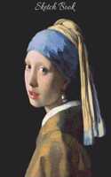 Sketch Book: Girl with a Pearl Earring Sketch Notebook/Journal Large (8.5x11) 100 Pages