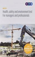 Health, safety and environment test for managers and professionals