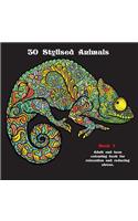 30 Stylised Animals: Adult and teen colouring book for relaxation and reducing stress