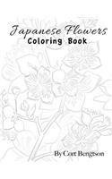 Japanese Flowers Coloring Book