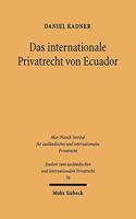 Das internationale Privatrecht von Ecuador