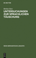 Untersuchungen Zur Sprachlichen Täuschung