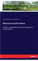 Manual of social science