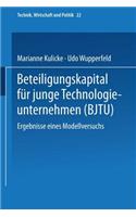 Beteiligungskapital Für Junge Technologieunternehmen