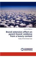 Brand Extension Effect on Parent Brand: Evidence from a Luxury Context