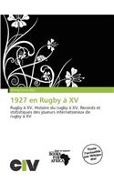 1927 En Rugby XV: (French)