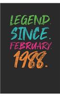 Legend Since February 1988