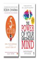 The Power Of Your Subconscious Mind + The 5 Am Club (2 Books Combo With Free Customized Bookmark)