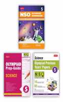 Sof National Science Olympiad (Nso) Work Book, Prep-Guide & Previous Years Papers With Mock Test Paper Class 5 - Olympiad Books For 2022-23 Exam (Set Of 3 Books)