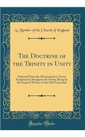 The Doctrine of the Trinity in Unity: Deduced from the Discriminative Terms Employed to Designate the Divine Being by the Inspired Writers of the Old Testament (Classic Reprint)