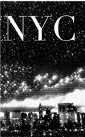 Iconic Manhattan Night Skyline Writing Journal: new york City writing drawing journal