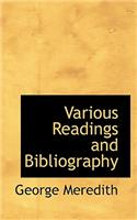 Various Readings and Bibliography