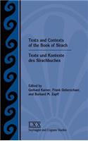 Texts and Contexts of the Book of Sirach / Texte und Kontexte des Sirachbuches