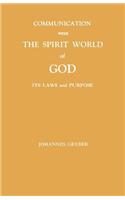 communication with the spirit world of god