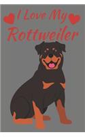 I Love My Rottweiler: Notebook Journal