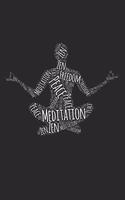 Yoga Meditation Wordart Notebook: 6x9inch Yoga Meditation Wordart Notebook Dot Grid