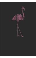 Flamingo Drawing: Flamingos Notebook, Dotted Bullet (6 x 9 - 120 pages) Animal Themed Notebook for Daily Journal, Diary, and Gift