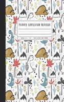 Primary Composition Notebook: Grades K-2 Write & Draw Story Journal, Dinosaurs