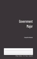 Government Major Composition Notebook