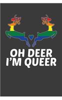 Oh Deer I'm Queer: LGBTQ Pride Month Gay Lesbian Support Rainbow Gift