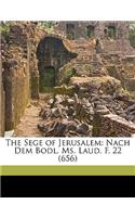 The Sege of Jerusalem