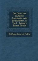 Der Dienst Der Deutschen Justizamter Oder Einzelrichter, II. Theil