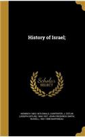 History of Israel;