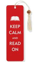 Keep Calm and Read on Beaded Bookmark