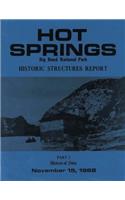Hot Springs Big Bend National Park Historic Structures Report