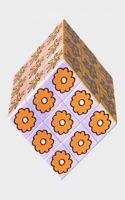Art Cube - Flower Pop Puzzle Game Cube with Artistic Patterns