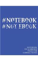 Notebook 120 numbered pages for Cornell Notes: Notebook for Cornell notes with blue cover - 8.5"x11" ideal for studying, includes guide to effective studying and learning