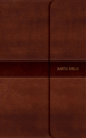NVI Biblia Letra Gigante Marrón, Símil Piel Y Solapa Con Imán