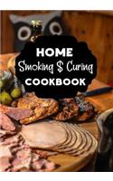 Home Smoking & Curing Cookbook: Blank Recipe Cookbook Journal V2