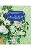 Large Print Address Book: Easy Organize Address Book -The Artist Design