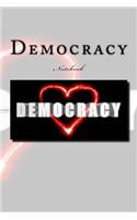 Democracy Notebook: Notebook with 150 lined pages