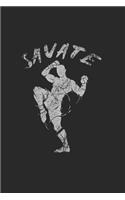 Savate Notebook: Diary Journal 6x9 inches with 120 Dot Grid Pages