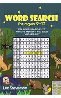 Word Searches for ages 9-12