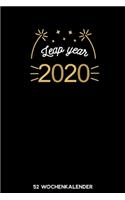 Leap Year 2020 - 52 Wochenkalender